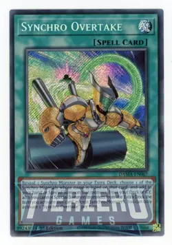 Yugioh Synchro Overtake DAMA-EN067 Secret Rare 1st Edition NM/LP - Image 1