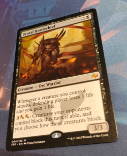 Brutal Hordechief - Fate Reforged - Mythic - LP to NM (see pics) MTG - Image 3