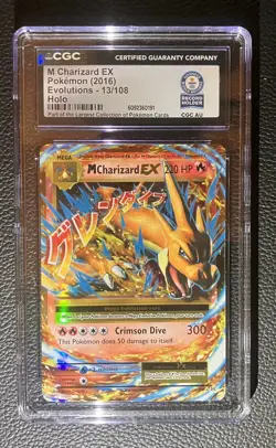 1 of 1 Guinness World Record Pokemon XY M Charizard EX Evolutions 2016 RARE - Image 1