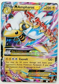 Mega M Ampharos EX 28/98 Ancient Origins - Pokemon English - Image 1