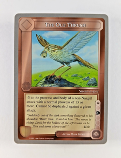The Old Thrush - Middle Earth CCG card (1998 ICE) MECCG Silver Grey Border LotR - Image 1