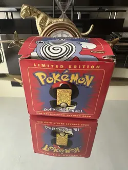 Pokemon Poliwhirl Limited Edition 23K Gold-Plated Trading Card - Image 1