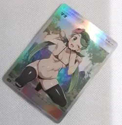Mallow Full Art Pokemon Anime Waifu ACG DIY Trainer Art card - Image 3