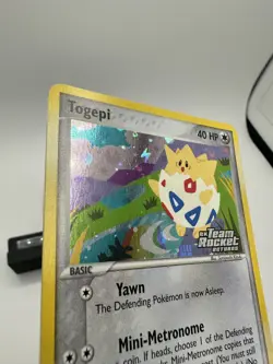 2004 Pokemon Ex Team Rocket Returns 50/109 Togepi Reverse Holo TRUE NEAR MINT - Image 2