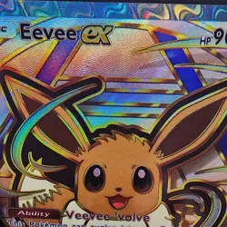 Pokemon Eevee Pocket TCG Fan Art Holo With Texture Read Description - Image 2