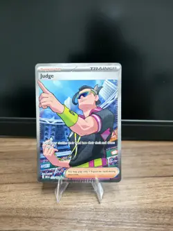Judge 222/182 Sv10: Destined Rivals Ultra Rare Holo Trainer Pokemon TCG - Image 1