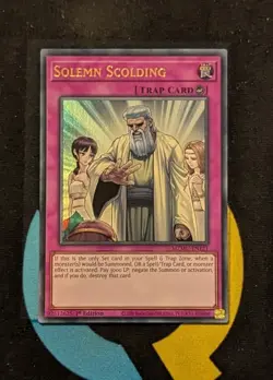 MZMU-EN121 Solemn Scolding Ultra Rare 1st Edition YuGiOh - Image 1