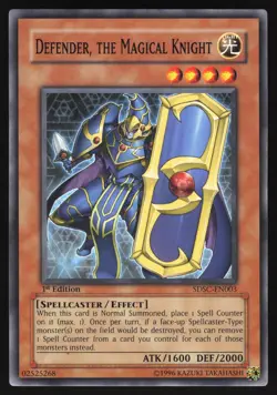 Defender, the Magical Knight - SDSC-EN003 - Common - 1st Edition Yugioh - Image 1