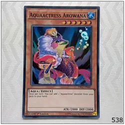 Aquaactress Arowana - DRL2-EN041 - Super Rare 1st Edition Yugioh - Image 1