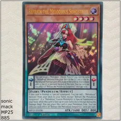 Refrain the Melodious Songstress - MP25-EN180 - Ultra Rare 1st Edition Yugioh - Image 1
