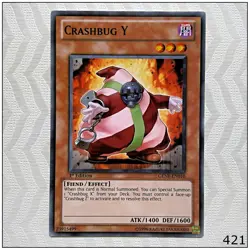 Crashbug Y - GENF-EN010 - Common 1st Edition Yugioh - Image 1
