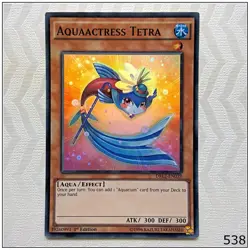Aquaactress Tetra - DRL2-EN039 - Super Rare 1st Edition Yugioh - Image 1