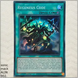 Regenesis Code - ALIN-EN060 - Super Rare 1st Edition Yugioh - Image 1