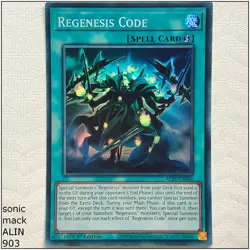 Regenesis Code - ALIN-EN060 - Super Rare 1st Edition Yugioh - Image 1