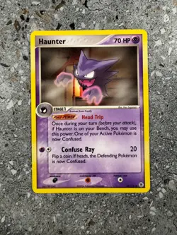 Pokemon TCG Cards Haunter 34/112 FireRed & LeafGreen FRLG Uncommon NM - Image 1