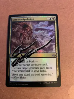 MTG Magic Soul Manipulation FOIL Signed Artist Proof x1 w/Sketch MM3 C Critchlow - Image 1