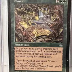 1997 MTG Aluren Tempest NM-MT CGC 8.5 Green Magic The Gathering - Image 3