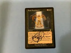 MTG Magic Final Punishment Signed Sketched Artist Proof x1 Scourge SCG Thompson - Image 1