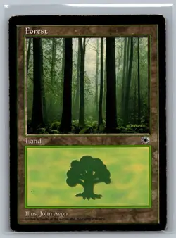 Magic The Gathering Portal Forest (Ferns on Ground) Land MTG TCG CCG - Image 1