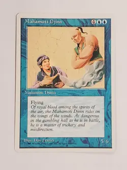 MTG Mahamoti Djinn (4th Edition/Blue/R) - BGM - Image 1