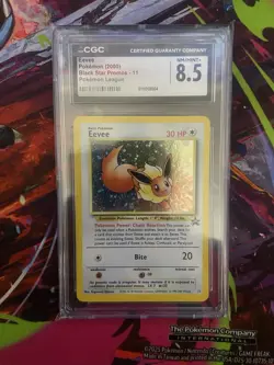Pokemon Eevee Black Star Promo #11 CGC 8.5 Pokemon League 2000 Card - Image 1