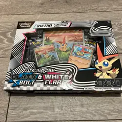 Pokemon TCG Victini Illustration Collection Box Black Bolt & White Flare NEW - Image 1