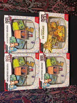 Pokemon TCG. 3x 151 Poster Collection + Zapdos EX Collection - Image 1