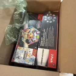 (2) Pokemon Sam’s Club Prismatic Evolutions Surprise Box + Booster Bundle Lot - Image 1
