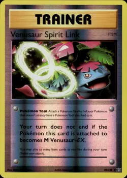 Venusaur Spirit Link Uncommon XY - Evolutions 89/108 Tool Reverse Holo Pokemon C - Image 1
