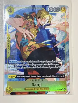 One Piece TCG Sanji ST29-004 Full Art Starter Deck 29 Egghead - Image 1