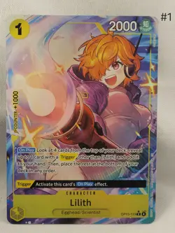 One Piece TCG Lilith Op13-113 Rare Alt Art - Image 1