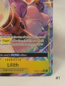 One Piece TCG Lilith Op13-113 Rare Alt Art - Image 4