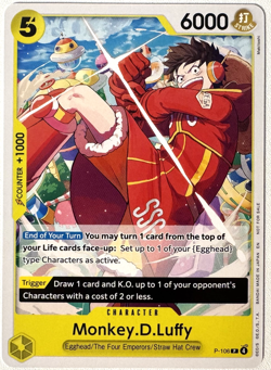 One Piece Monkey.D.Luffy Promo P-106 Store Tournament 2025 Vol. 4 - Image 1