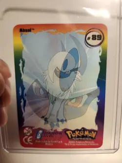 #89 Absol Pokemon Advanced 2004 Panini Italy Lenticular Action Card NM Rare - Image 1