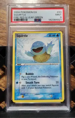 Pokemon Squirtle TCG EX FireRed & LeafGreen Card 83/112 Regular Common Psa 9 - Image 1