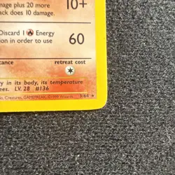 Pokemon TCG Flareon Jungle 3/64 Holo Unlimited Holo Rare - Image 4
