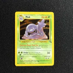 🟢 Muk 13/62 🟢 Rare Holo Fossil Set Pokemon Card TCG - Image 1
