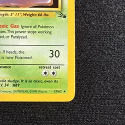 🟢 Muk 13/62 🟢 Rare Holo Fossil Set Pokemon Card TCG - Image 4