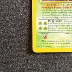 Pokemon TCG Card - Venusaur (2000 Black Star Promo 13 English Vintage) NM - Image 5