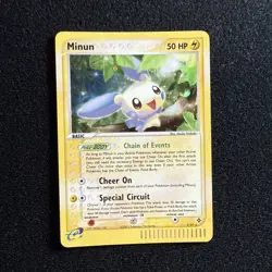 Pokemon TCG Minun EX Dragon 7/97 - 2003 Cosmos Holo Rare E SERIES - NM+ - Image 1