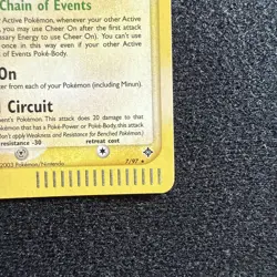 Pokemon TCG Minun EX Dragon 7/97 - 2003 Cosmos Holo Rare E SERIES - NM+ - Image 4