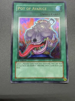 Yu-Gi-Oh! Pot Of Avarice Ultimate Rare 1st Edition EEN-EN037 HP - Image 1
