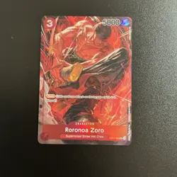 One Piece CCG Roronoa Zoro OP01-025 SR Alt Art Romance Dawn - Image 1