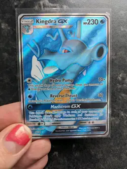 Pokemon Card Kingdra GX 66/70 Full Art Holo Rare Dragon Majesty EX - Image 1