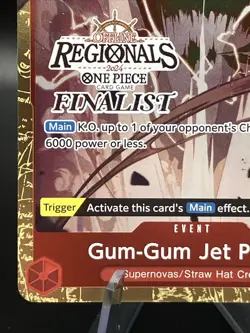 One Piece Offline Regional Finalist Card Gum-Gum Jet Pistol ST01-015 - Image 5