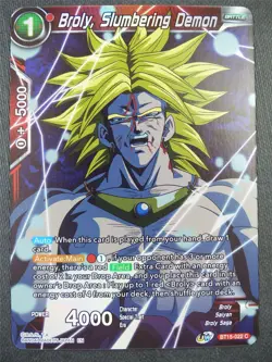 Broly Slumbering Demon BT15 Foil - Dragon Bal Super Card #8YX - Image 1