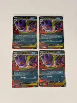 Mega Gengar ex 056/094 Me02: Phantasmal Flames Holo 4 Card Lot - Image 1