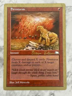Firestorm - MTG Magic the Gathering Brian Selden World Championship 1998 - LP MP - Image 1