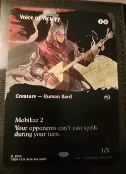Voice of Victory (Borderless) 331 Tarkir: Dragonstorm NM MTG - Image 1