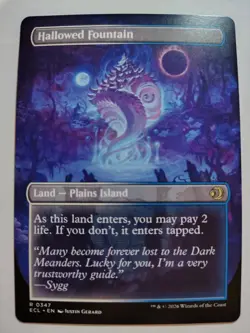 MTG Hallowed Fountain (Borderless) (347) | NM | Lorwyn Eclipsed {ECL} - Image 2